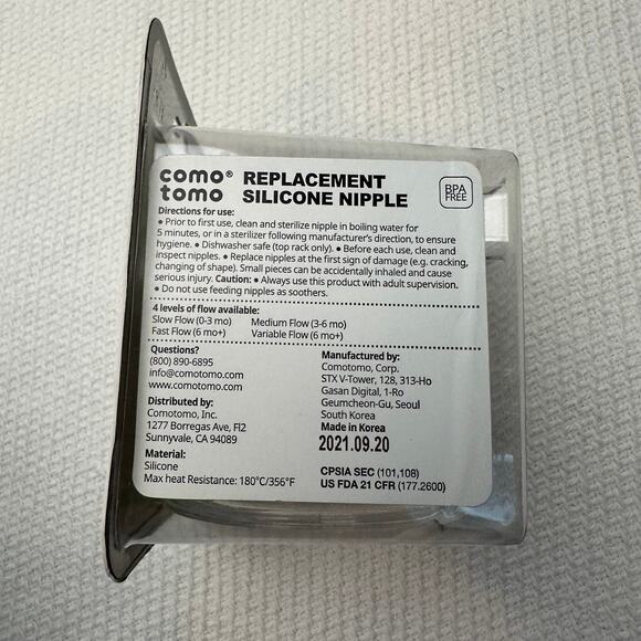 Como Tomo Fast Flow Replacement nipples - Picture 3 of 3